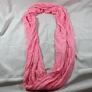 Pink Striped Women's Scarf